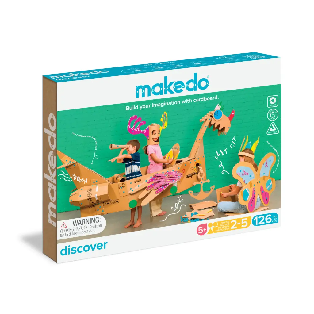 MAKEDO KIT DÉCOUVERTE, 126 PIÈCES