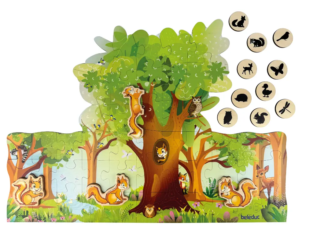 NUKI & SES AMIS PUZZLE XXL, 54 PIÈCES 