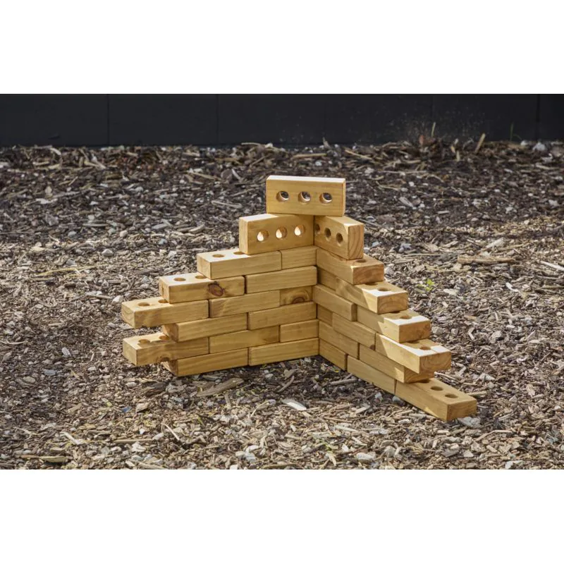 BRIQUES EN BOIS, 30 PIÈCES