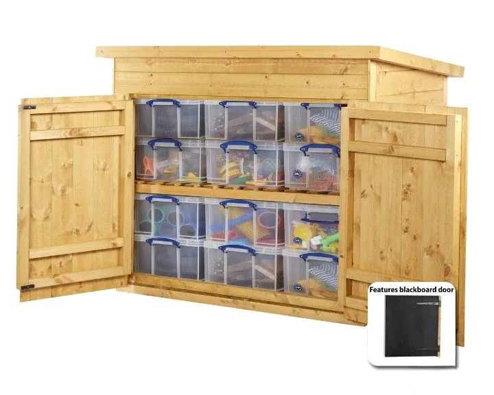 GRAND ABRI DE RANGEMENT EXTÉRIEUR, 12 BACS