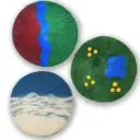 Tapis paysages en feutrine