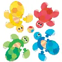 LES TORTUES COLORÉES