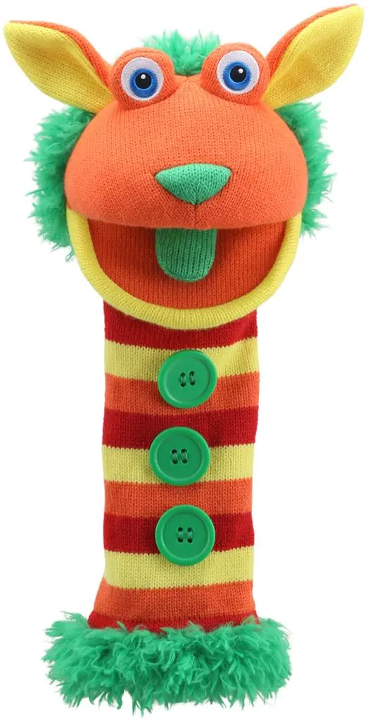 MARIONETTE CHAUSSETTE ÉCO "BUTTONS"