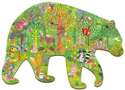 WOODY PUZZLE LA FORÊT, 48 PIÈCES