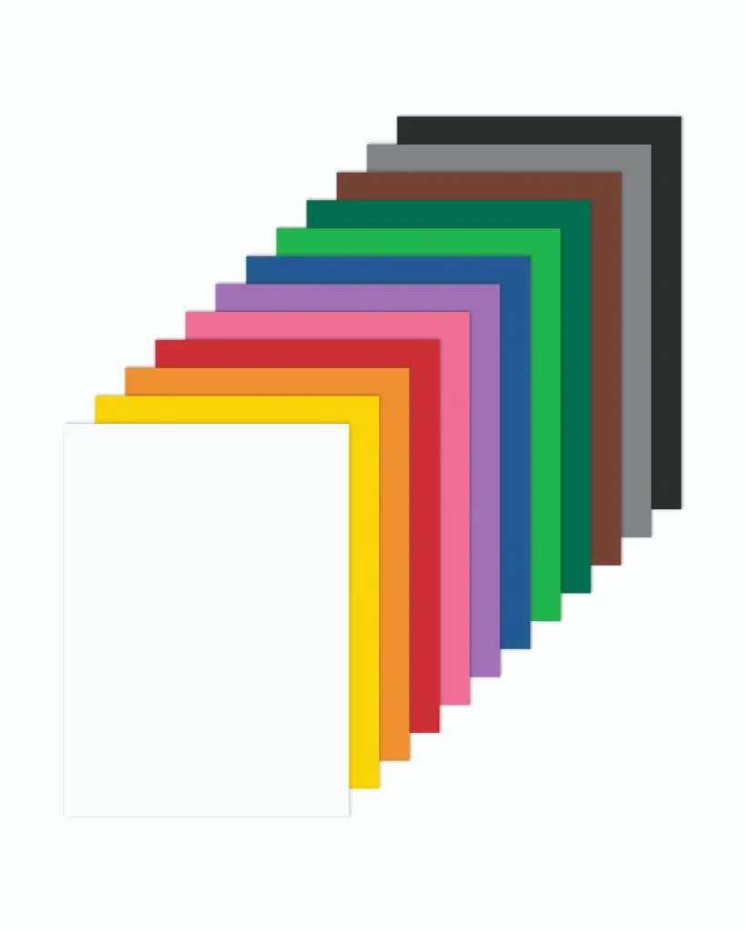 CARTON COLORÉ A3-180G, 120 FEUILLES