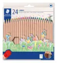 CRAYONS DE COULEURS NORIS NATURAL , ÉTUI DE 24
