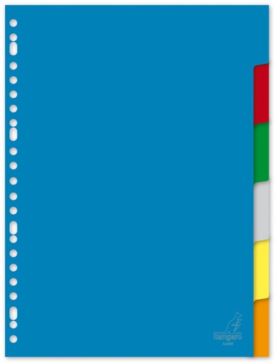 [3722] A4 6-POS UNDURCHSICHTIGE KUNSTSTOFF-TRENNBLÄTTER