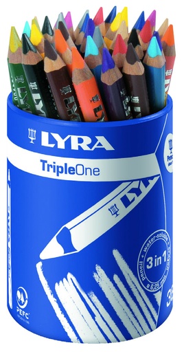 [5220] POT DE 36 CRAYONS LYRA TRIPLE ONE