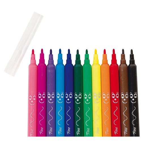 [53498] PROMO-FEINE MARKER, BOX MIT 12 STÜCK