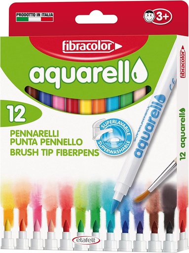 [53551] MARQUEURS "AQUARELLO", ETUI DE 12