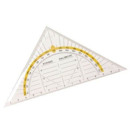 [7501] EQUERRE GEOMETRIQUE 16CM