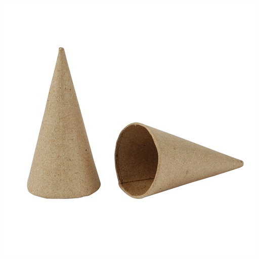 [80507] Papier-mâché cone, 8 cm