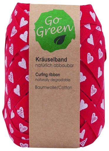 [819915] "GO GREEN" WEISSES HERZENBAND, 12M