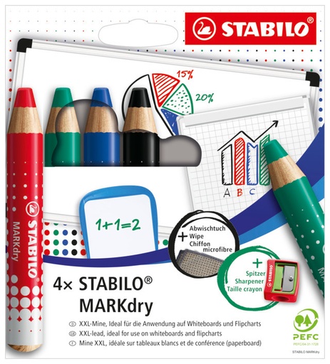[5281] STABILO MARKdry, 4-PACK