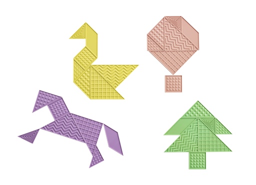 [9825] TAKTILE TANGRAMS, KLASSENZIMMER-SET