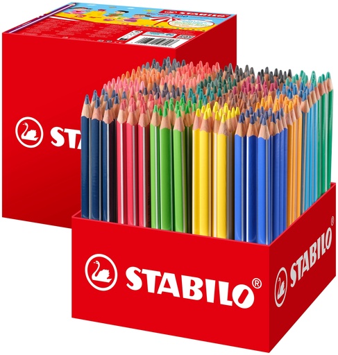[5233XL] STABILO 'TRIO' CLASSPACK XL KLEURPOTLODEN, 300 STUKS