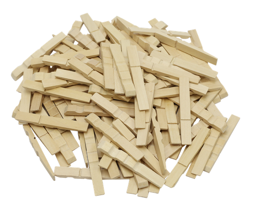 [8043] HALF CLOTHESPEGS, BAG OF 500
