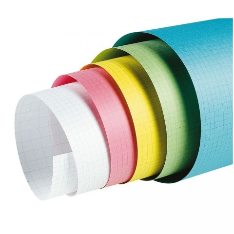 CARTON COUL.QUADRILLE 2 FACES 50 x 65 cm *A LA COULEUR