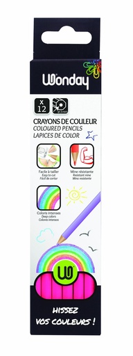 CRAYONS DE COUL.18CM /12 *A LA COULEUR
