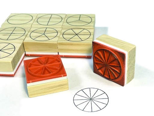 [60785] Fractionele houten stempels