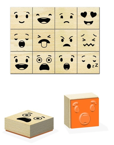 [B1151] EMOTIONEN HOLZSTEMPEL