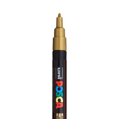 [C3M01] POSCA PC3M MARKER, GOUD