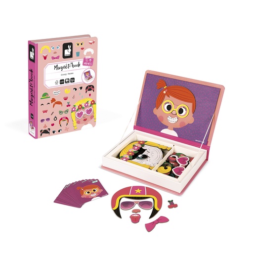 [9206] MAGNÉTI'BOOK CRAZY FACES GIRL