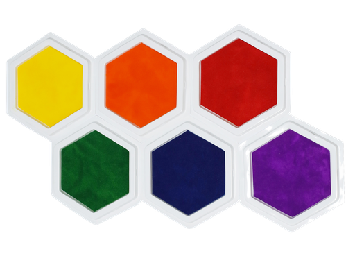 [507815] GOUACHE STAMPS, SET OF 6