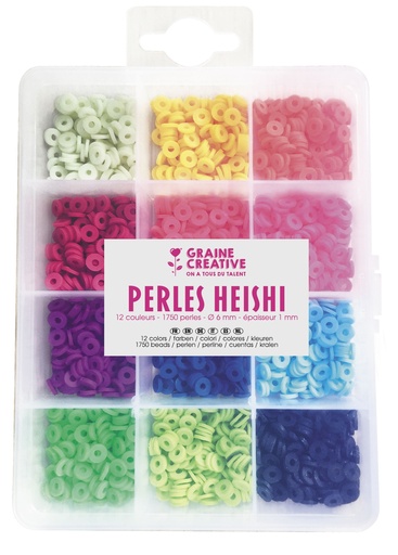 [82595] PERLES HEISHI FLUO, LA BOÎTE