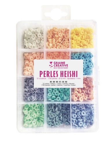 [82596] PERLES HEISHI PASTEL, LA BOÎTE