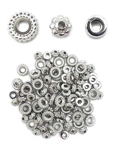[82597] SILBERNER HEISHI-ABSTANDSHALTER AUS METALL