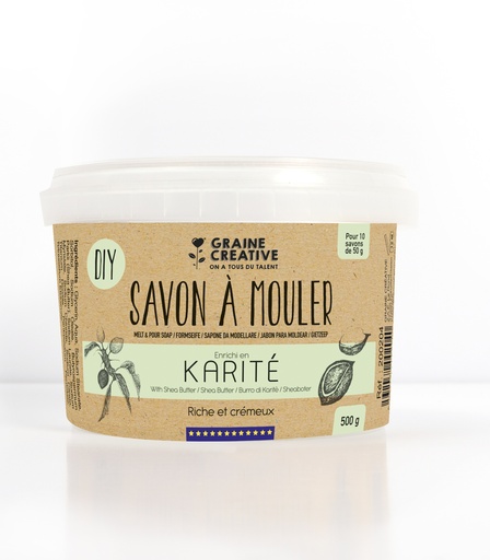 [842002] SHEA MOLDABLE SOAP, 500 GR JAR