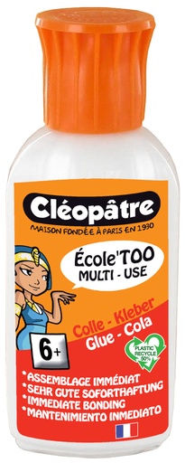 [046301] SCHOOL'TOO GLUE, 60 GR BOTTLE