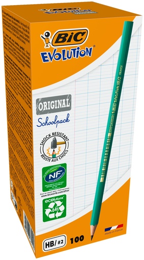 [5250B] BIC ECO EVOLUTION POTLODEN, 100 STUKS