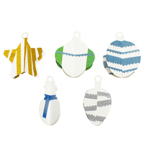 [80504] 3D KERST HANGENDECORATIES, SET VAN 25