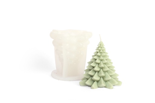 [8408] SILICONE MOLD FOR CANDLE: FIR TREE