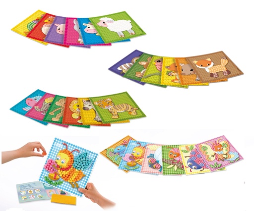 [87771] MOSAIC ANIMALS, SET OF 24 CARDS