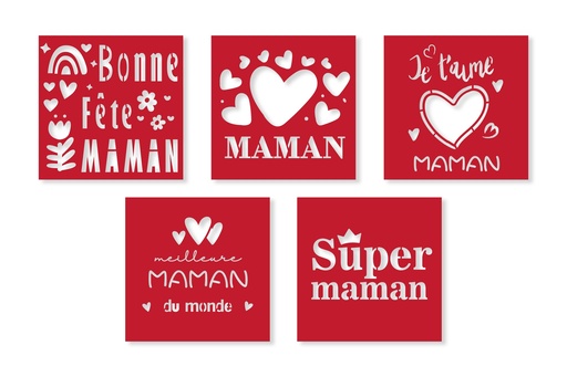 [8694] MOM STENCILS