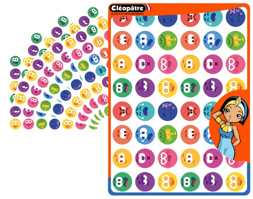 [82996] Smiley "Fun" zelfklevende stickers, 10 vellen