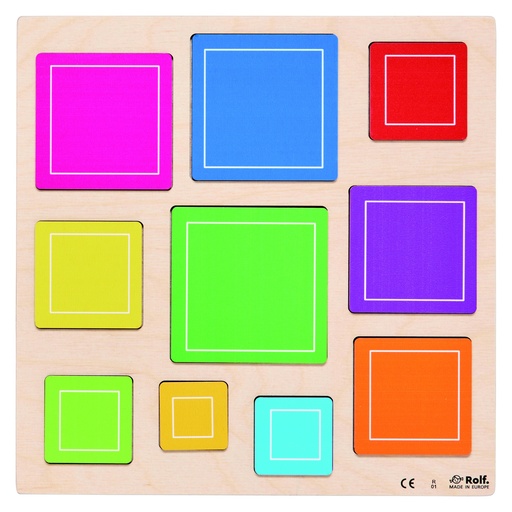 [SA7111] RELIËFPUZZELVIERKANTEN, 10 STUKS