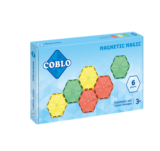 [99904] COBLO MAGNETISCHE SECHSECKTEILE, 6 STÜCK