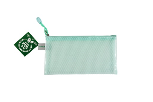 [351504] POCHETTE FOURRE-TOUT SANS PVC PLUMIER, VERT PASTEL