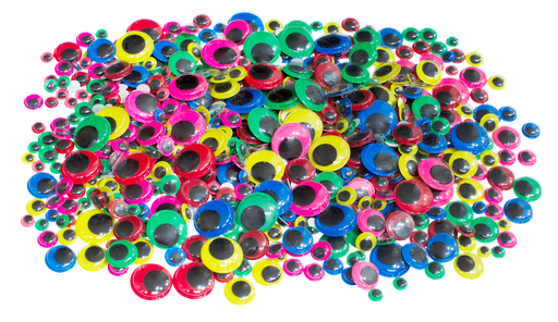 [81888] YEUX MOBILES ADHÉSIFS FONDS COLORÉS , SCHOOLPACK