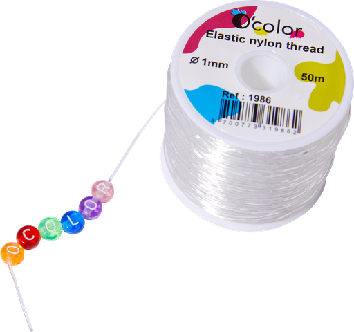 [8153] FIL NYLON 1MM, BOBINE DE 50M
