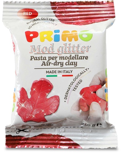 [82257] PRIMO MOD GLITTER RED, 250GR