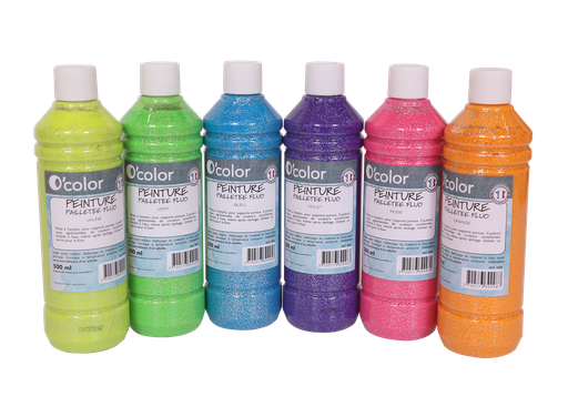 [50754] Neon Glitter Paint, 6 x 500ml