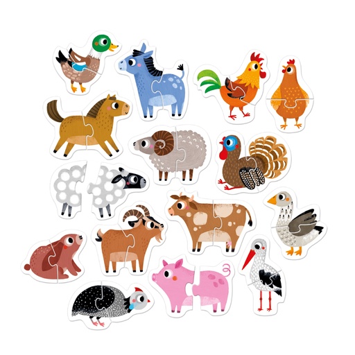 [SA7200] FARM ANIMAL PUZZLES, 30 PIECES