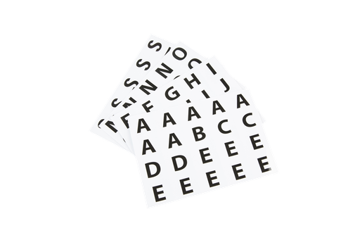 [829964] HOOFDLETTERS, ZELFKLEVENDE STICKERS, 40 VEL