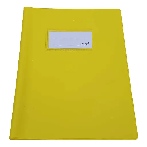 [0603B1] A5 YELLOW OPAQUE NOTEBOOK COVERS, PACK OF 10