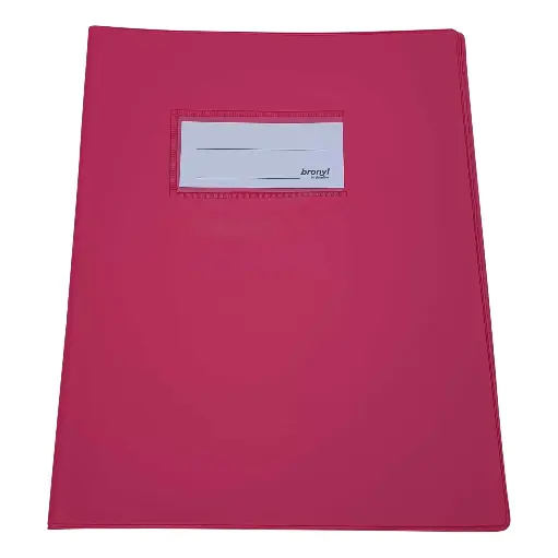 [0604B7] A4 ROZE ONDOORZICHTIGE NOTITIEBOEKOMSLAG, PAK VAN 10